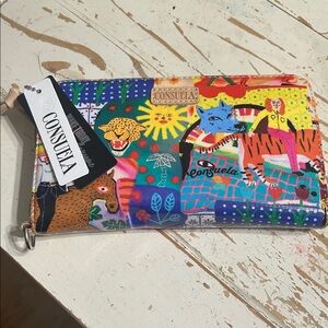 Consuela Kids Bright Multi Animal Print Wallet